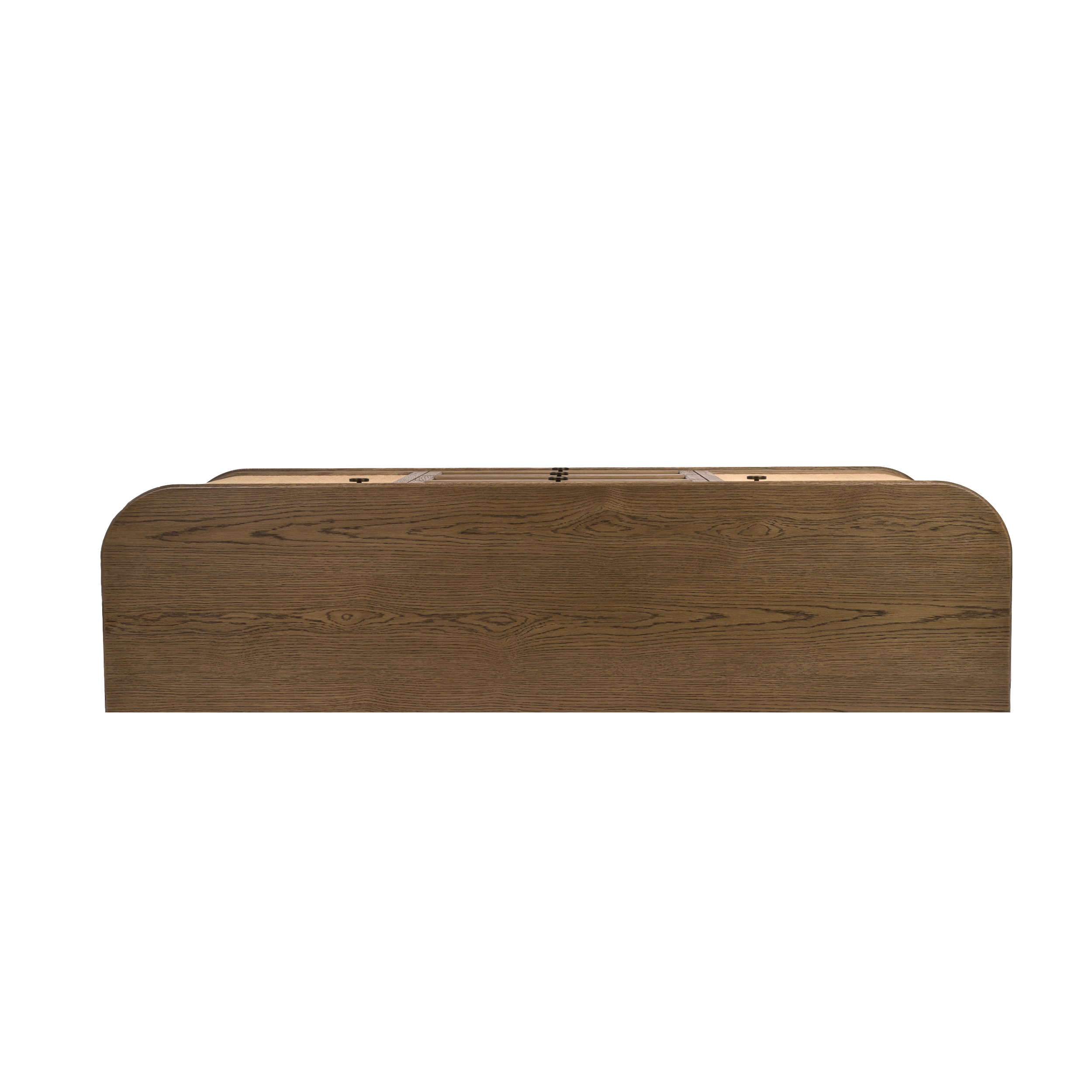 Bastian 71” Weathered Oak & Rattan Sideboard