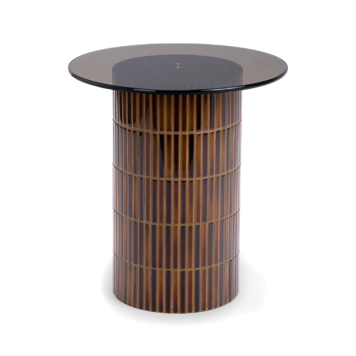 Cerra Smoked Glass End Table