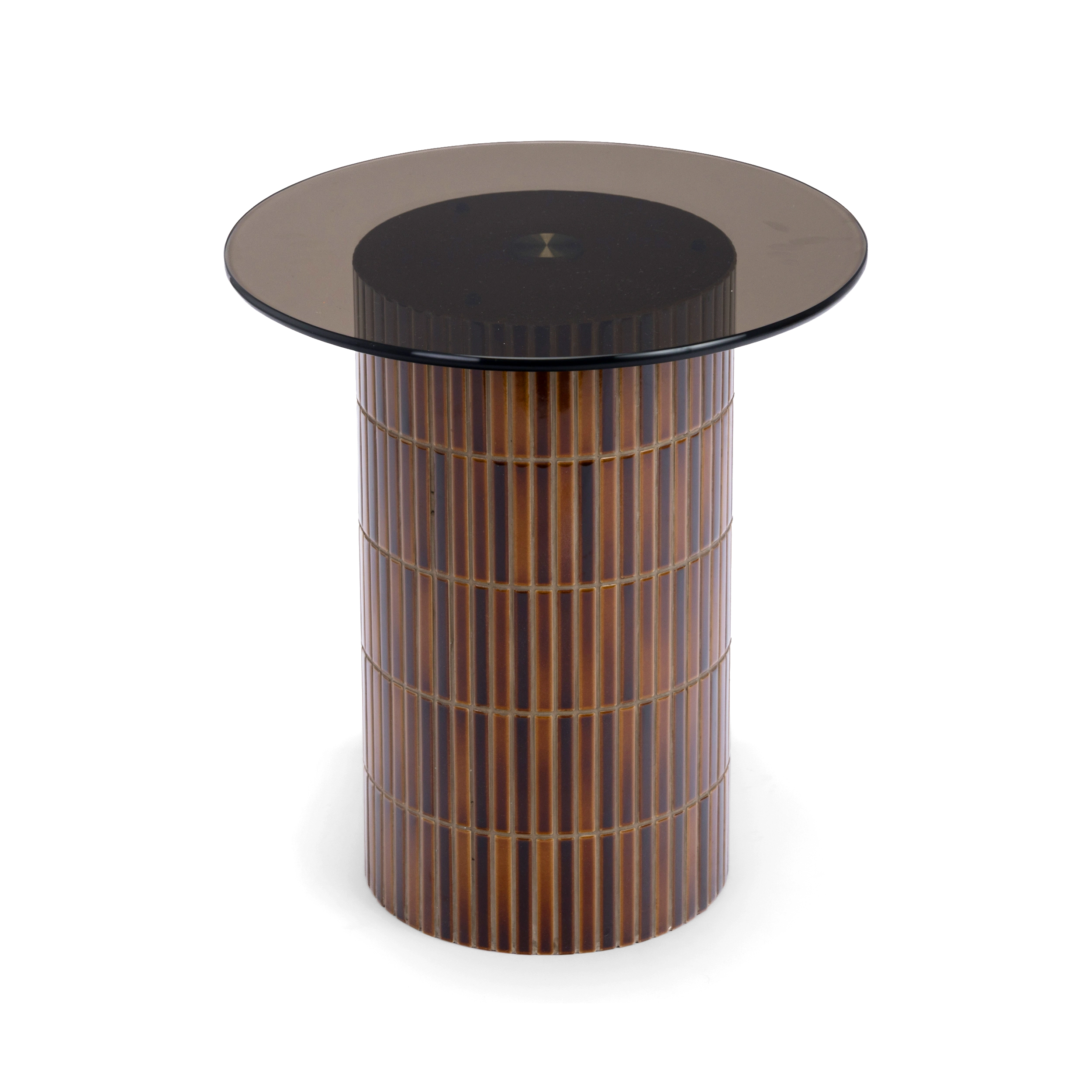 Cerra Smoked Glass End Table