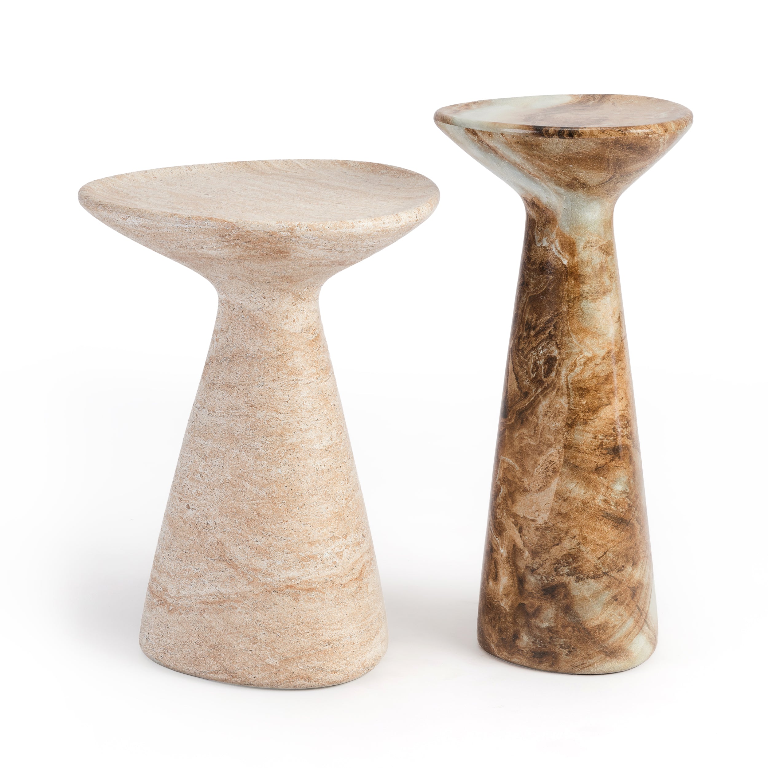 Jasper Marble Nesting Side Tables
