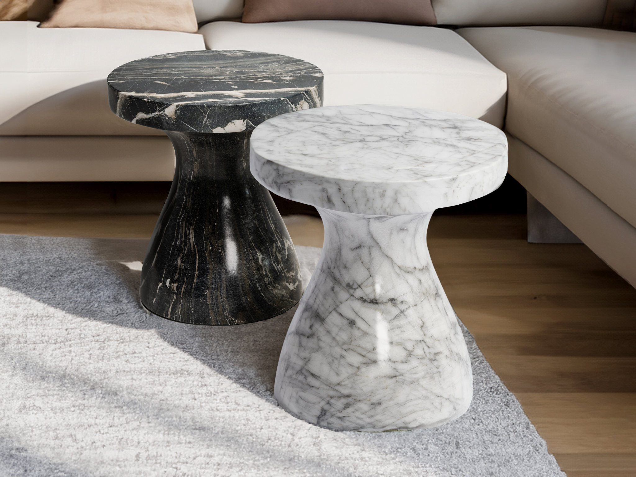 Monia Marble Side Table