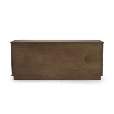 Bastian 71” Weathered Oak & Rattan Sideboard