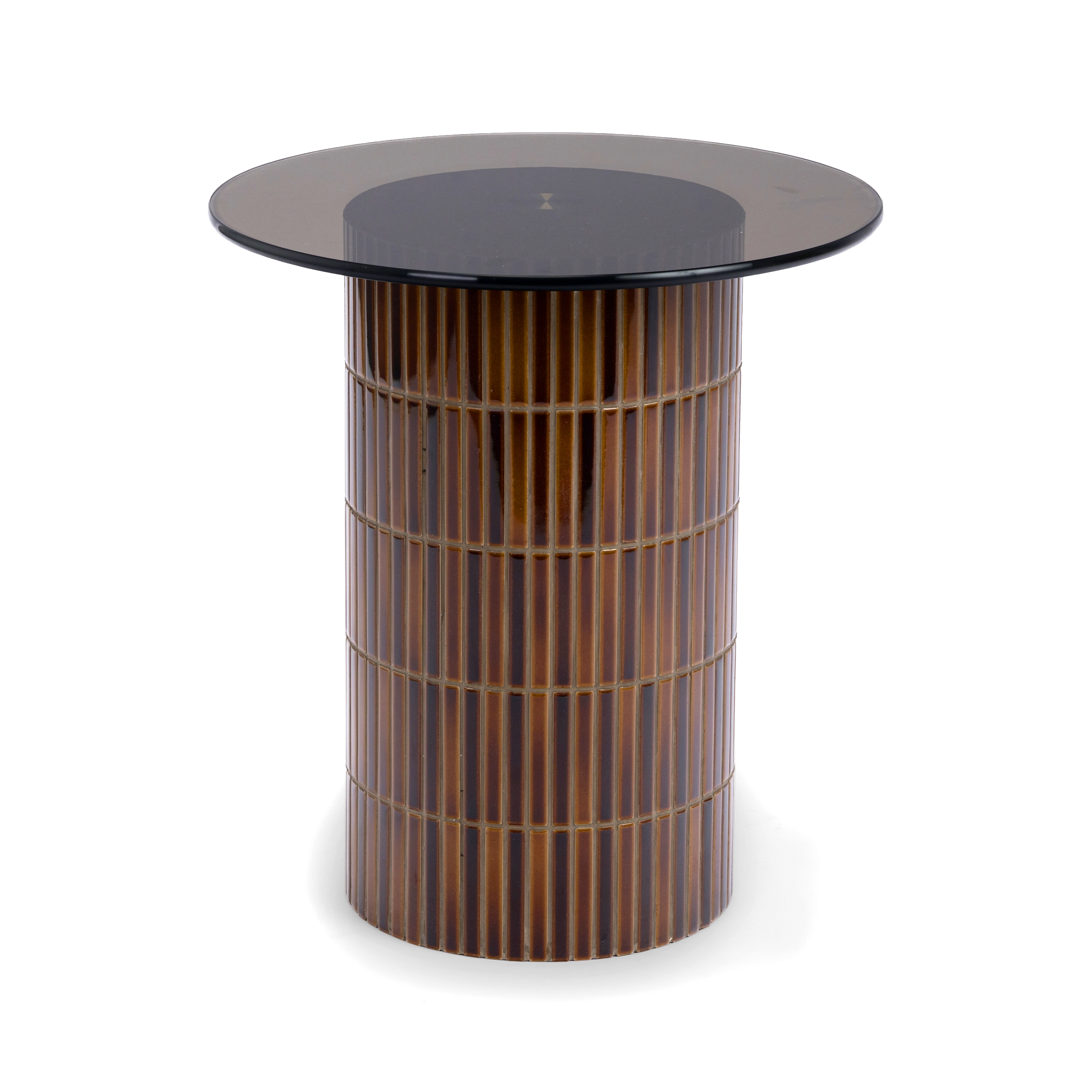 Cerra Smoked Glass End Table