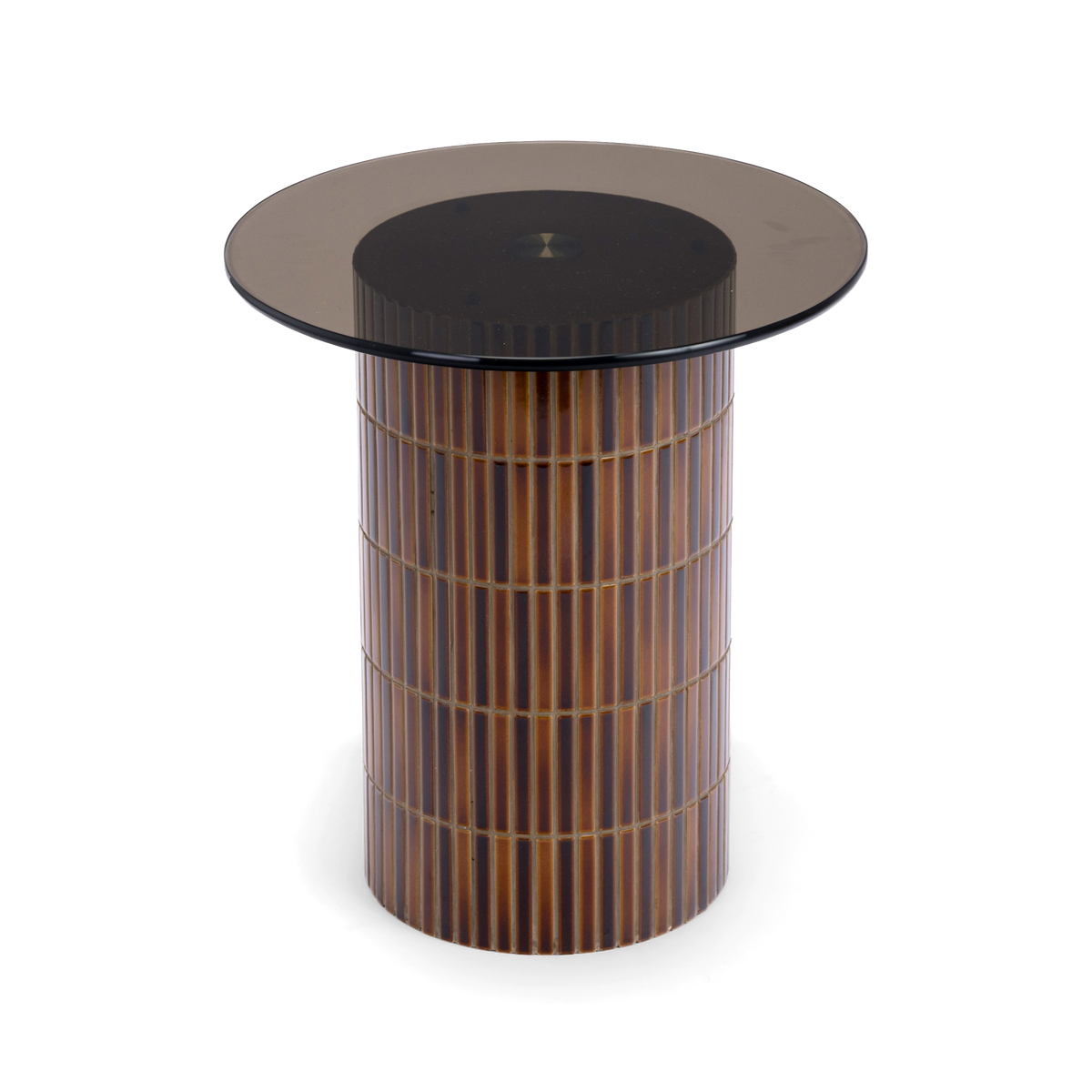 Cerra Smoked Glass End Table