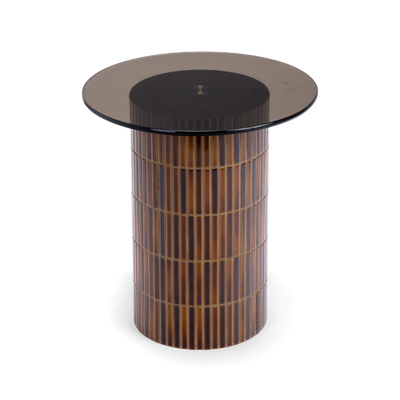 Cerra Smoked Glass End Table