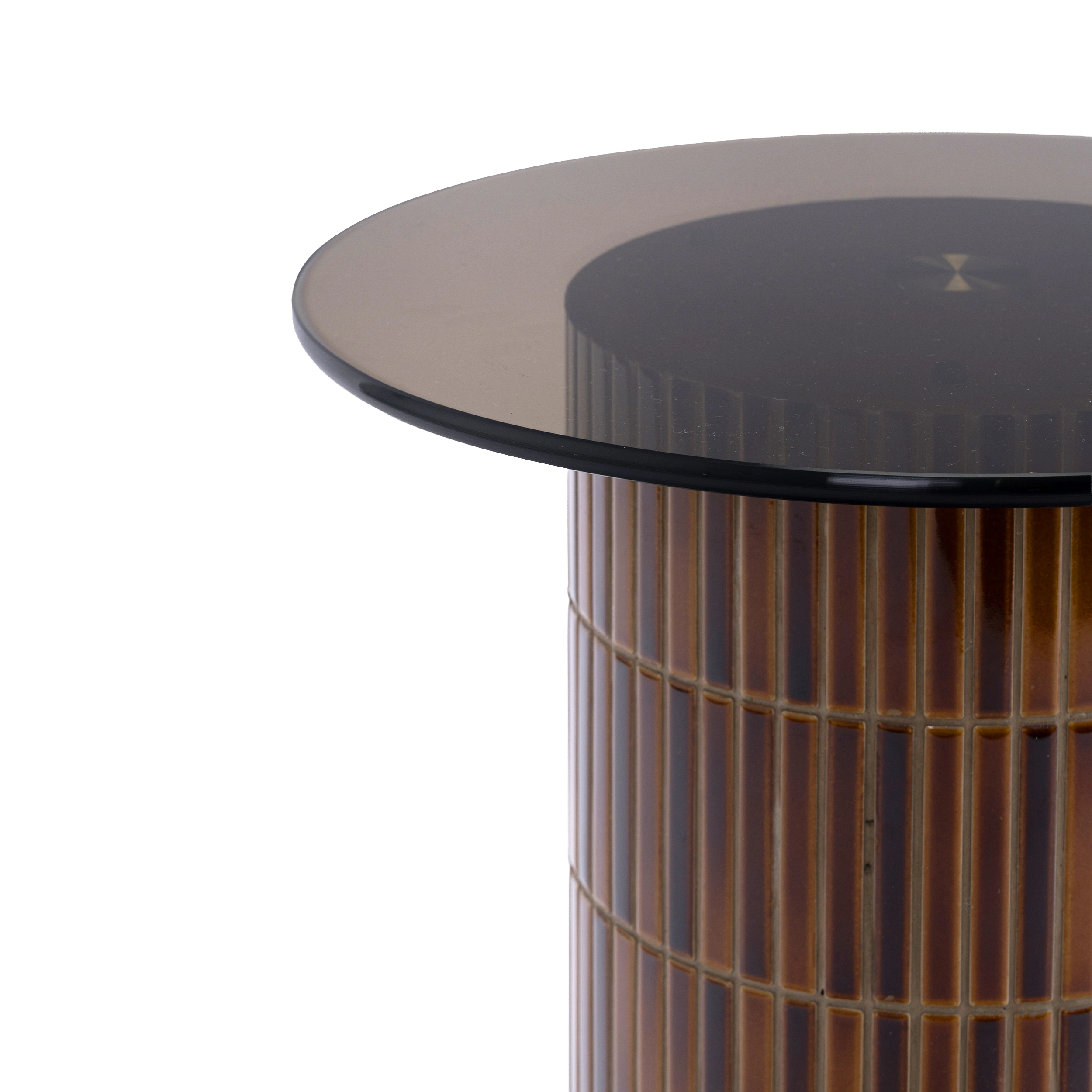 Cerra Smoked Glass End Table
