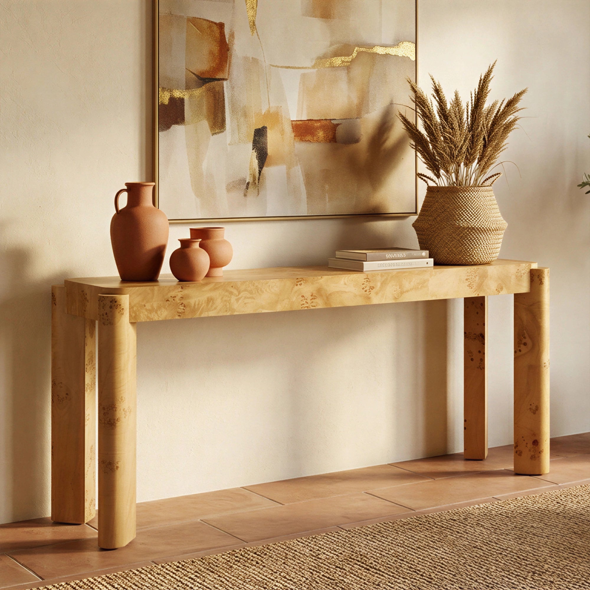 Chorus 63" Console Table #finish_maple-burl