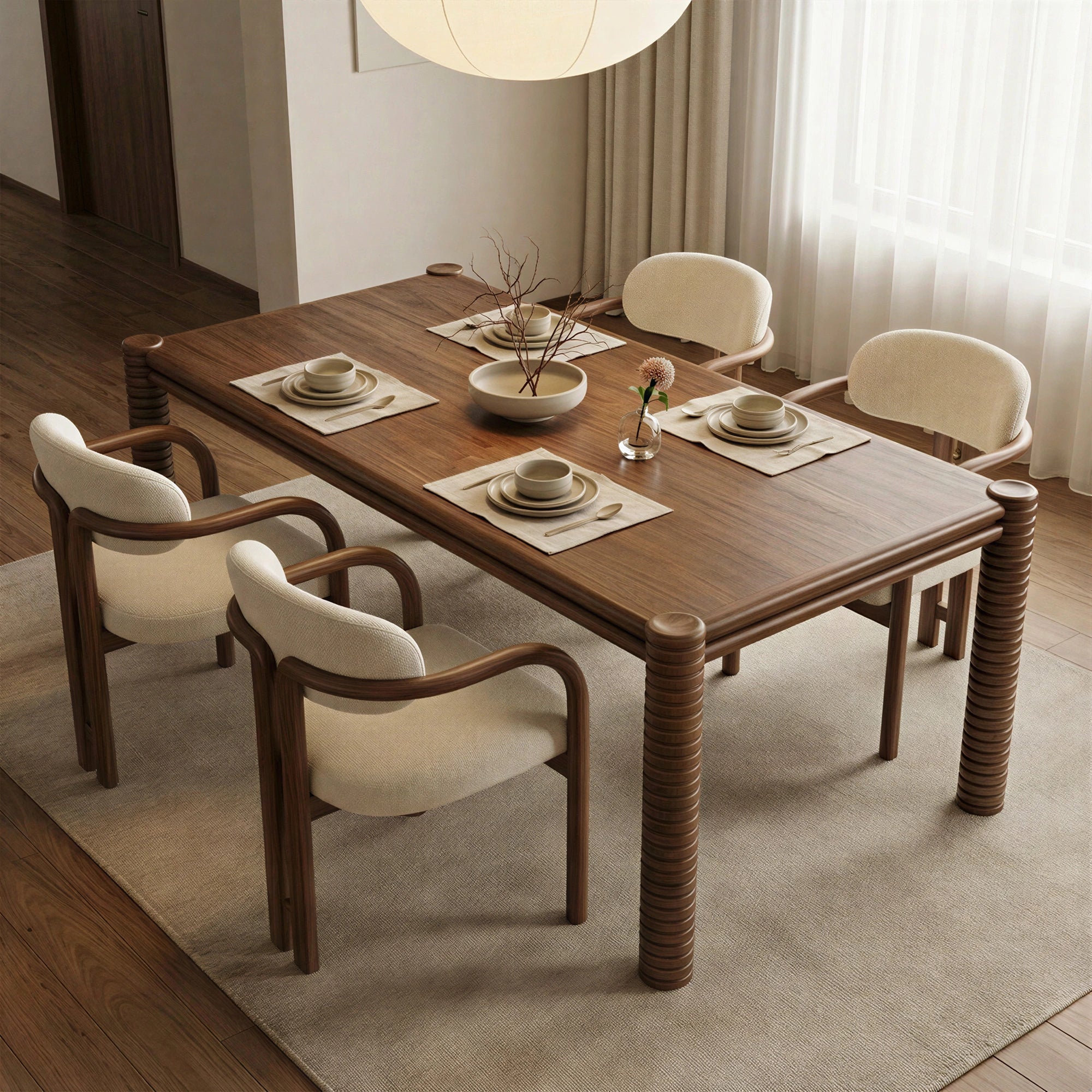 Ellis 82" Dining Table #finish_dark-stain