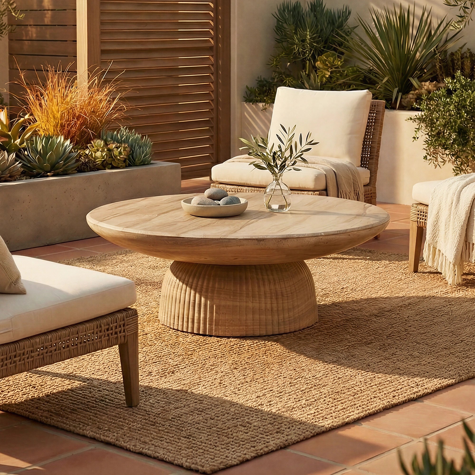 Maddox Coffee Table #finish_faux-travertine