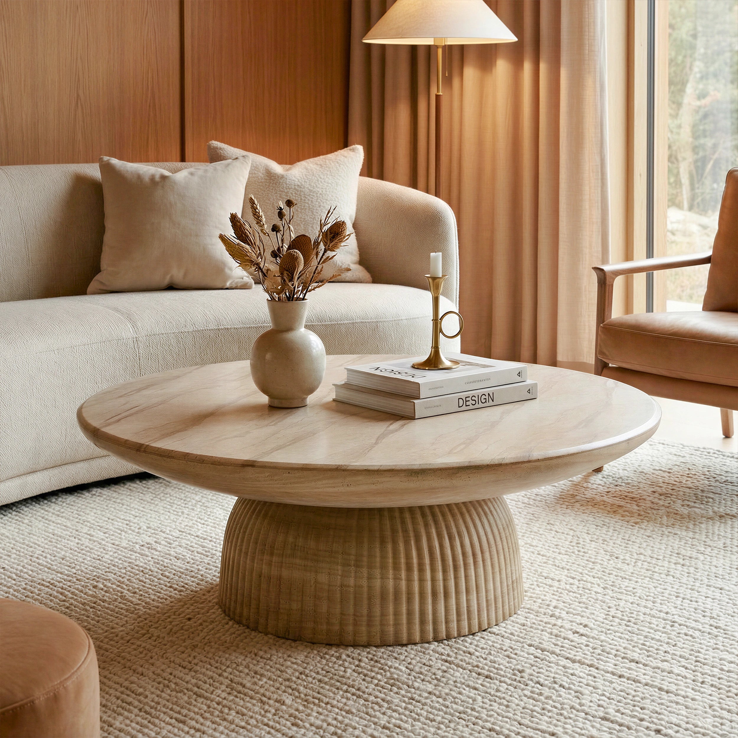 Maddox Coffee Table #finish_faux-travertine