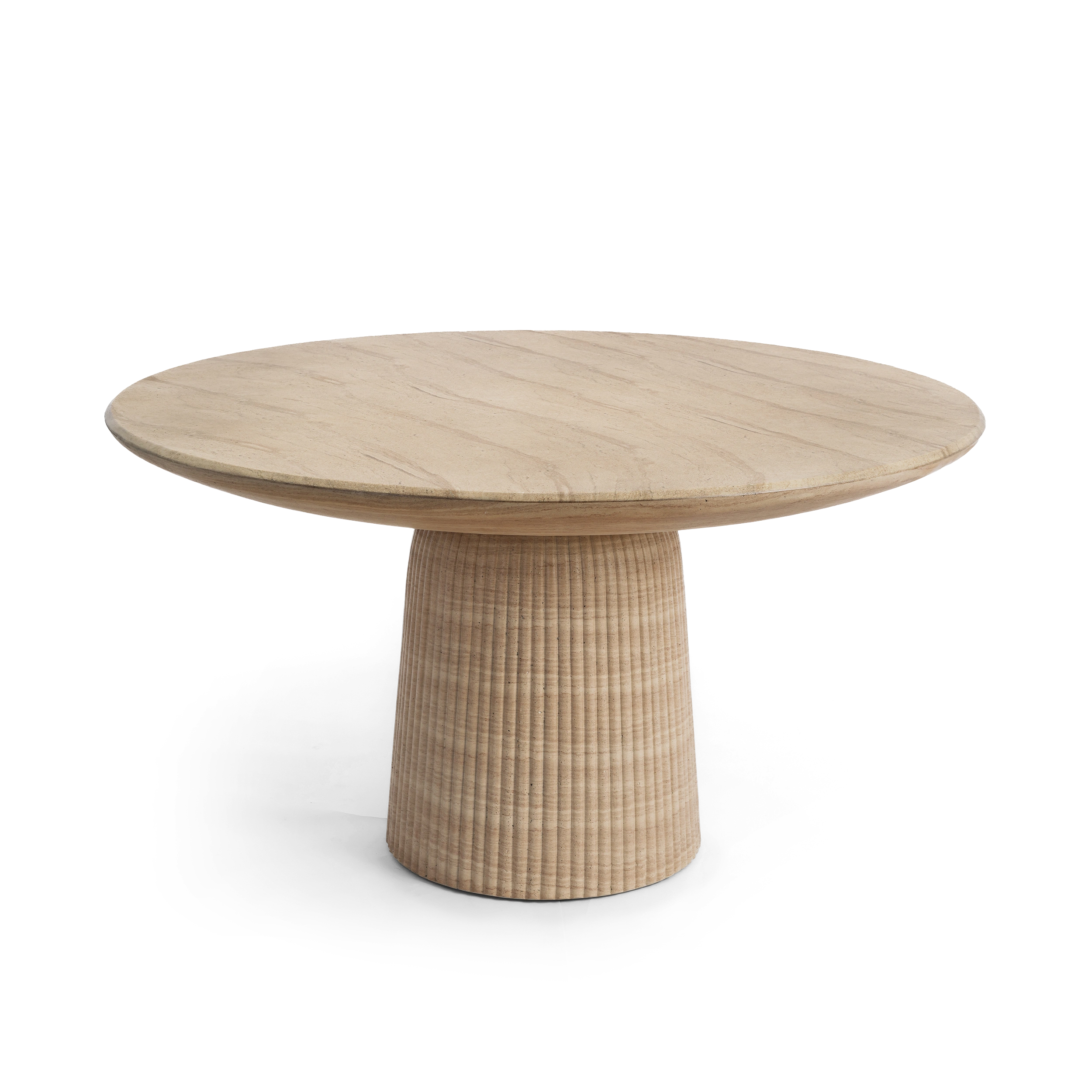 Maddox 54" Dining Table #finish_faux-travertine