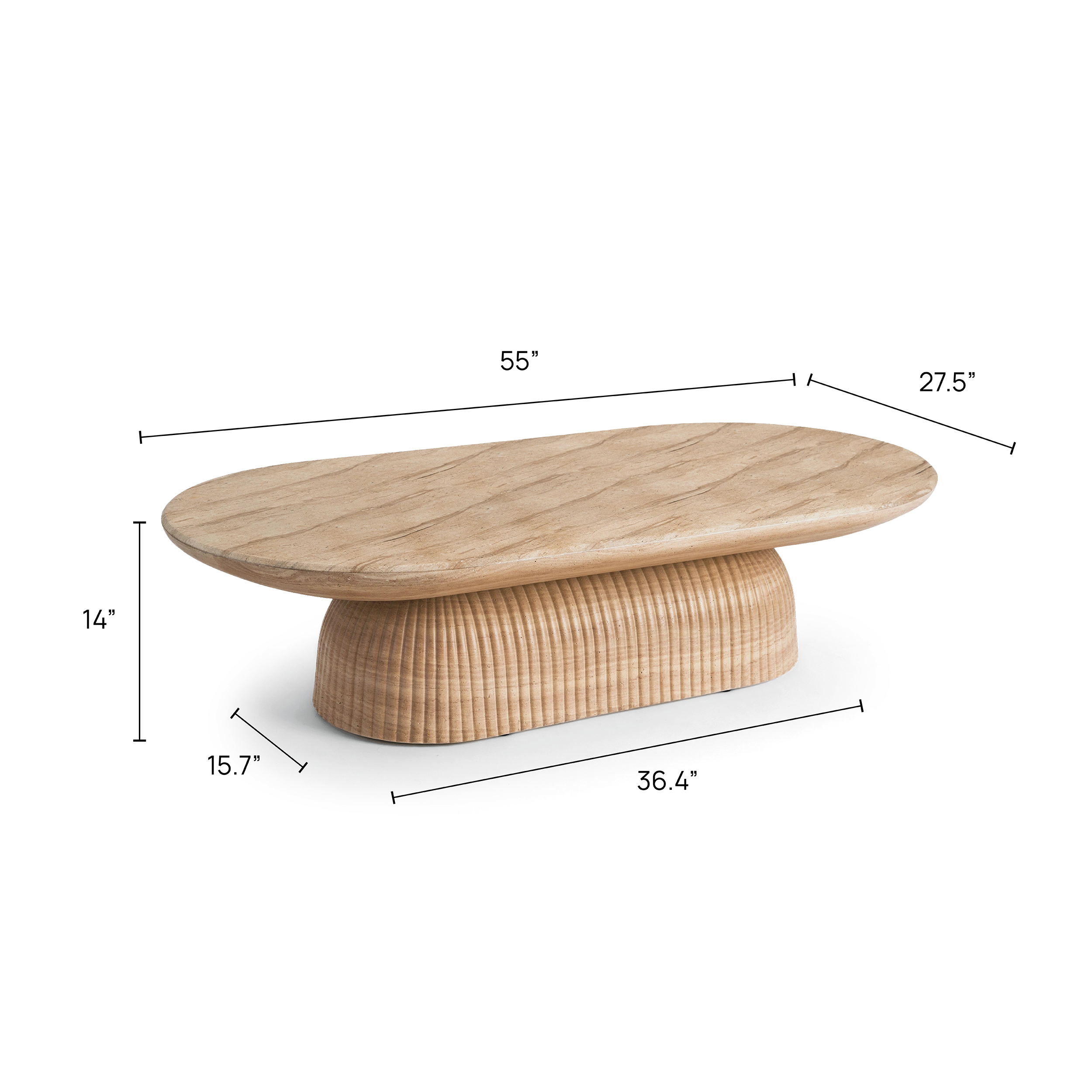 Maddox Pill Coffee Table 