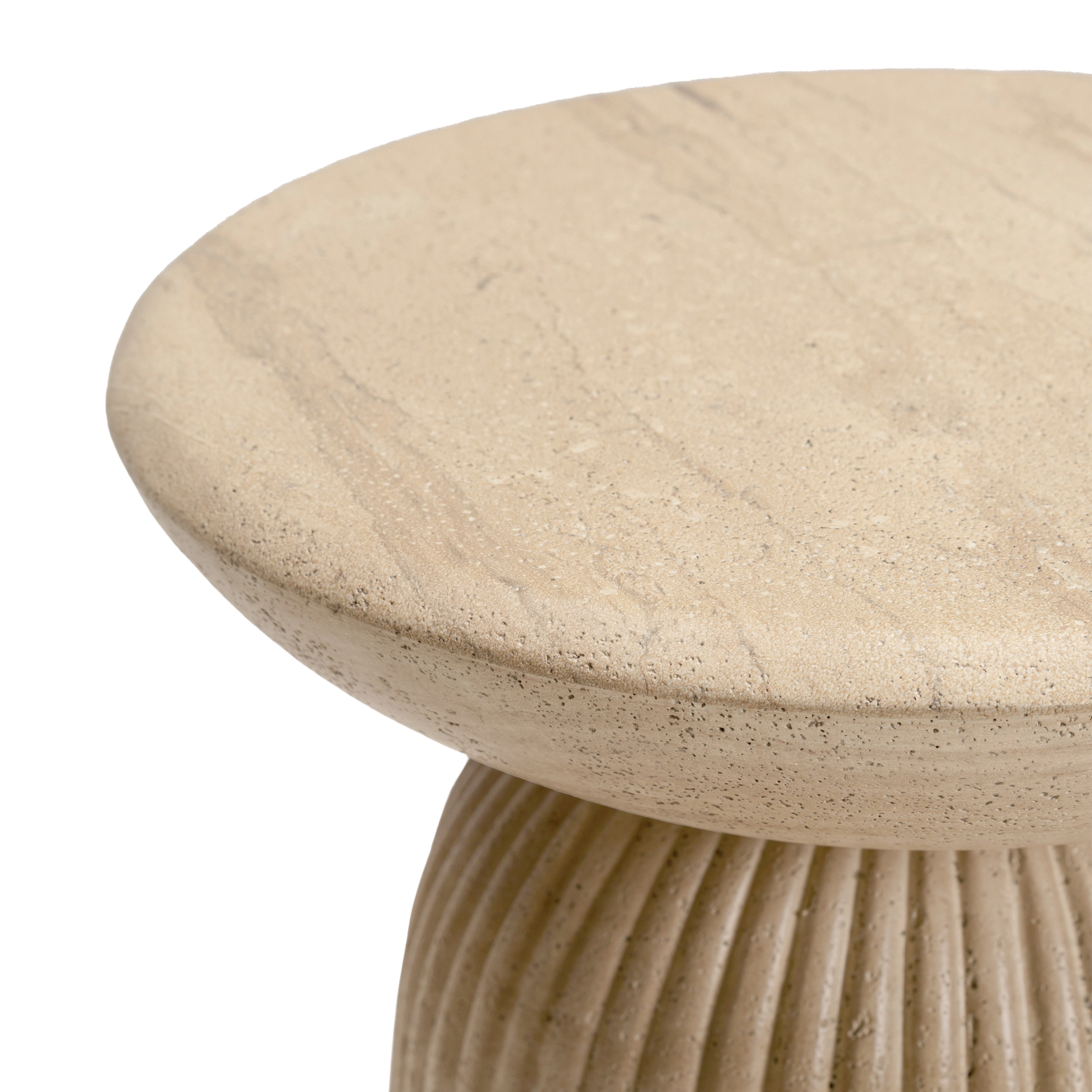 Maddox Side Table #finish_faux-travertine