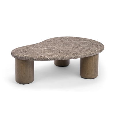 Marbello 43" Faux Emperador Coffee Table 