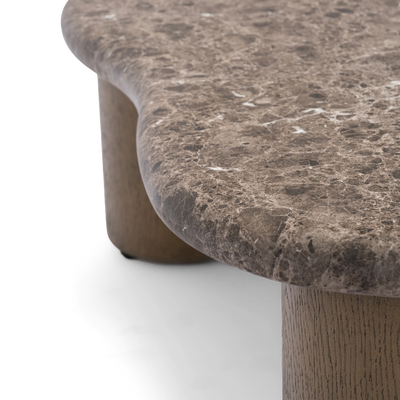 Marbello 43" Faux Emperador Coffee Table 