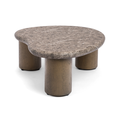 Marbello 43" Faux Emperador Coffee Table 