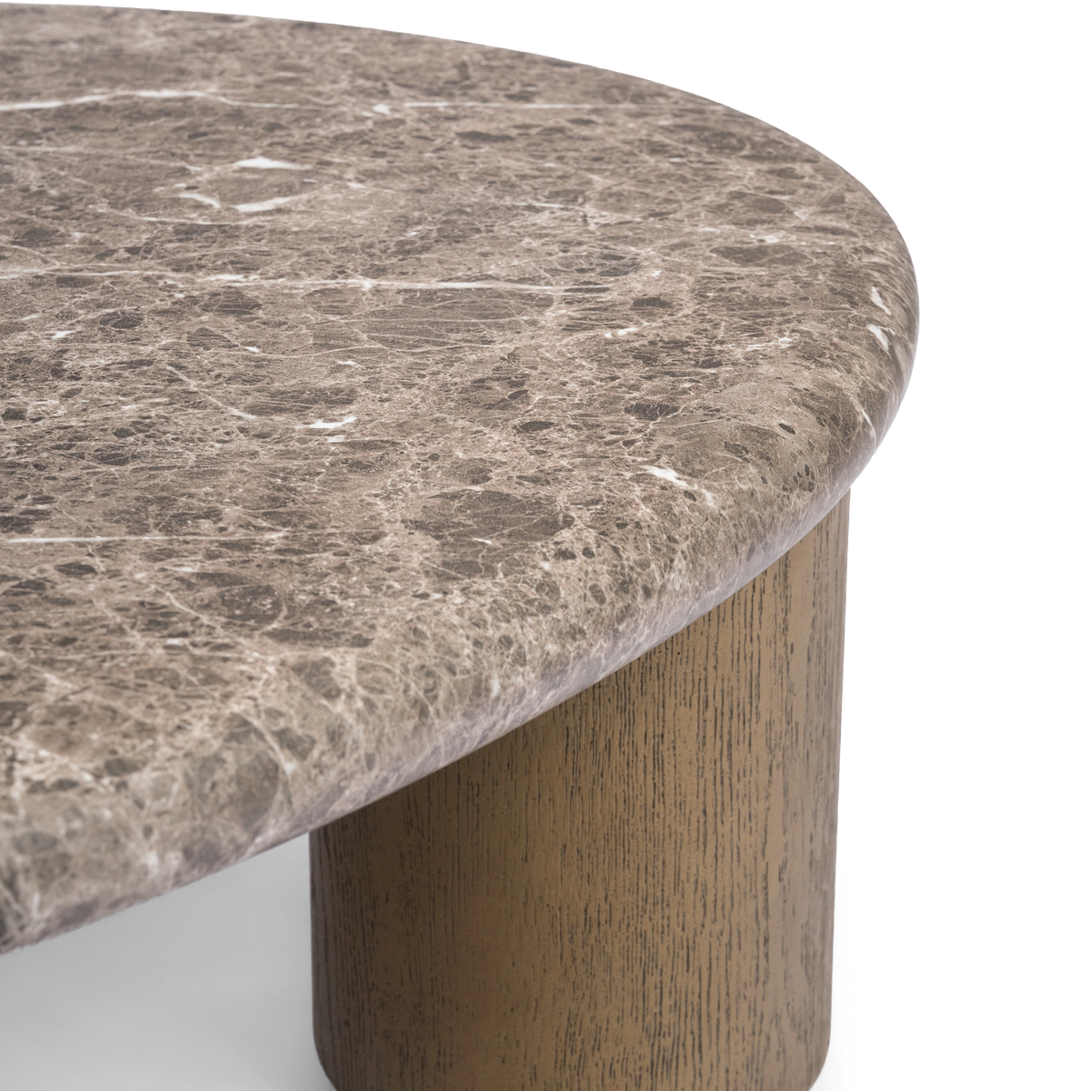 Marbello 43" Faux Emperador Coffee Table 