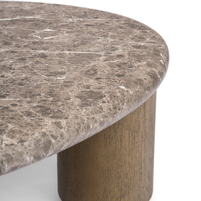 Marbello 43" Faux Emperador Coffee Table 