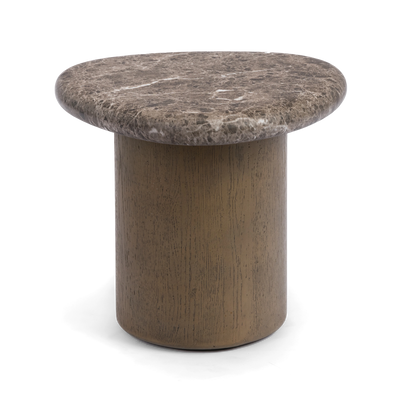 Marbello Faux Emperador Nesting Table 