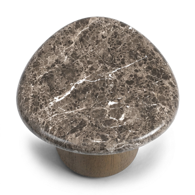 Marbello Faux Emperador Marble Nesting Table 