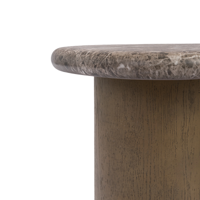 Marbello Faux Emperador Marble Nesting Table 
