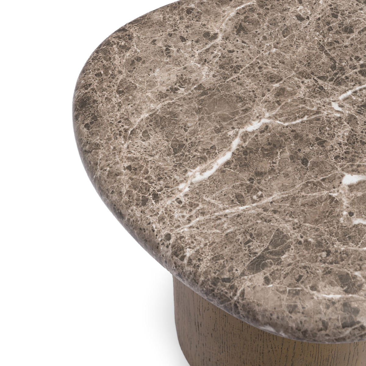 Marbello Faux Emperador Marble Nesting Table 