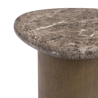 Marbello Faux Emperador Marble Nesting Table 
