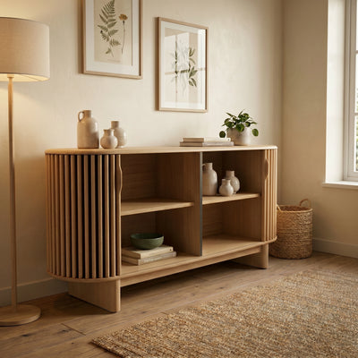 Mirren 63" Oak Slatted Sideboard