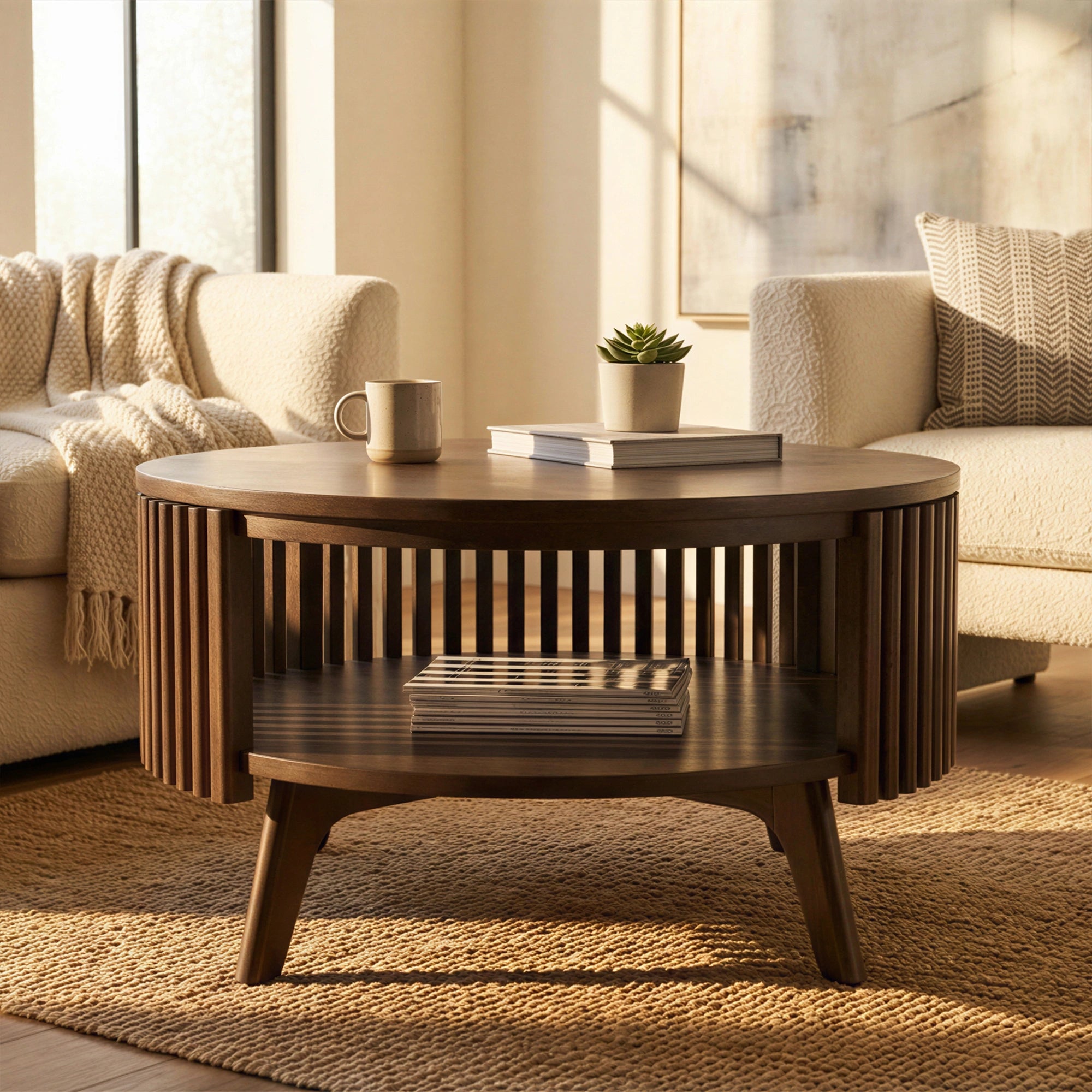 Sierra 32" Coffee Table #finish_dark-stain